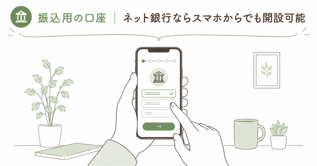 ネット銀行ならスマホからでも口座開設可能